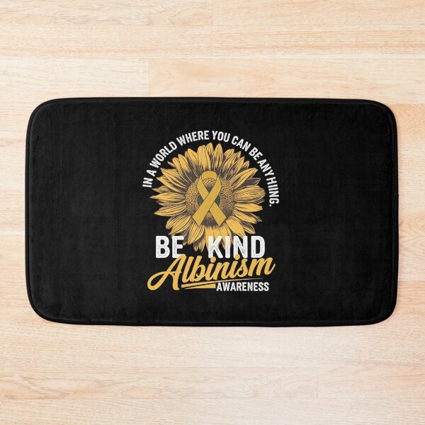 Item preview, Be Kind Albinism Awareness Warrior Sunflower Yellow Ribbo designed and sold by RonnasJackson.
