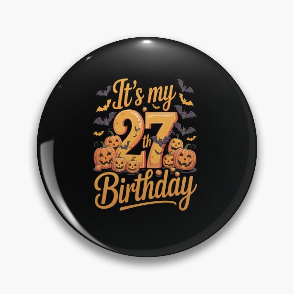Item preview, Boo It's My 27th Birthday Halloween Pumpkin 27 Years Old designed and sold by RonnasJackson.