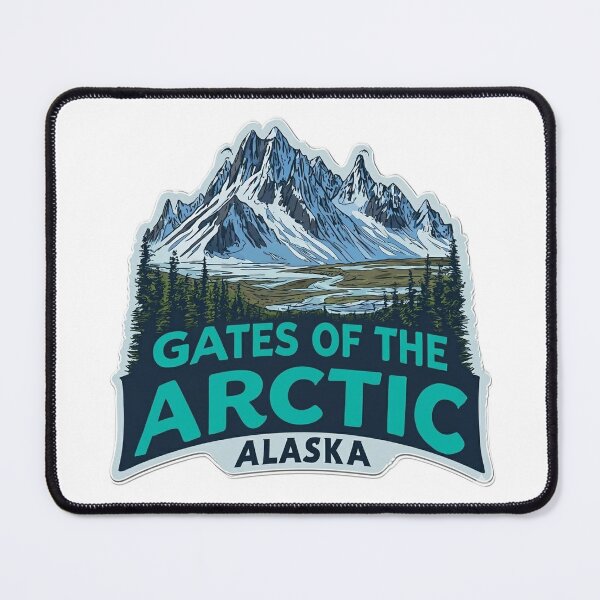 Item preview,  Gates of the Arctic Alaska Remote Mountain Wilderness National Park Sticker designed and sold by Blurbean.