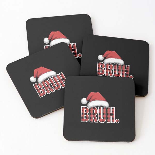 Item preview, Bruh Christmas Plaid Santa Hat Holiday Humor Xmas designed and sold by RonnasJackson.