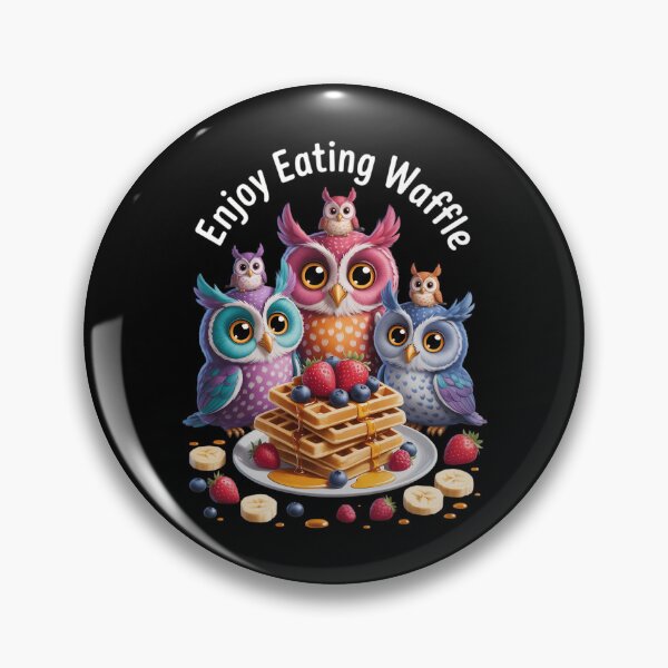 Item preview, Owl Waffle Eating Family Breakfast designed and sold by VENOM0RIOT.