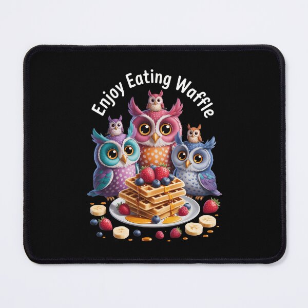 Item preview, Owl Waffle Eating Family Breakfast designed and sold by VENOM0RIOT.