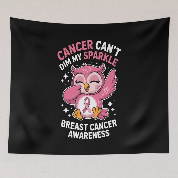 Item preview, Cancer Can’t Dim My Sparkle Dabbing Owl Awareness Support designed and sold by RonnasJackson.