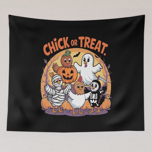 Item preview, Chick or treat halloween pumpkin designed and sold by RonnasJackson.