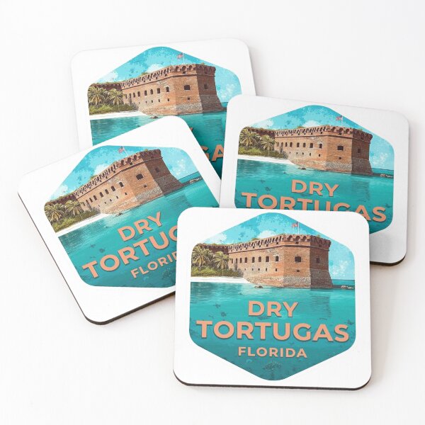 Item preview,  Dry Tortugas Florida Fort Jefferson Tropical Ocean National Park   Sticker designed and sold by Blurbean.