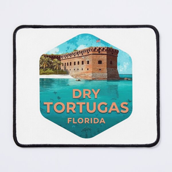 Item preview, Dry Tortugas Florida Fort Jefferson Tropical Ocean National Park Sticker designed and sold by Blurbean.