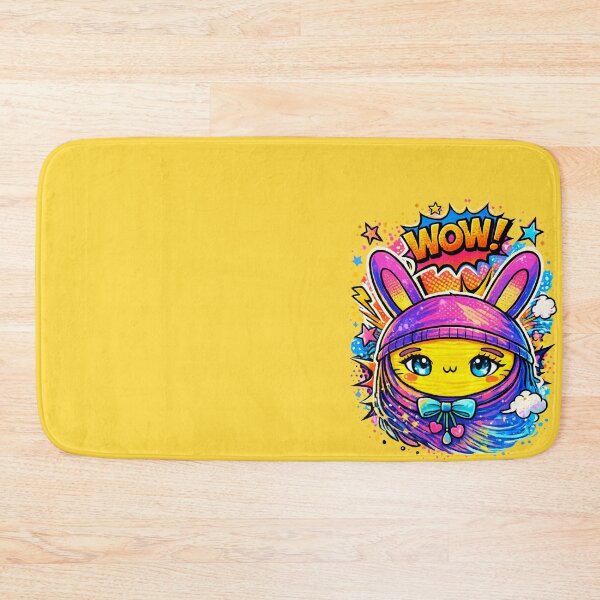 Item preview, WOW Comic Bunny – Kawaii Pop Art Explosion Design designed and sold by InnerwayStudio.