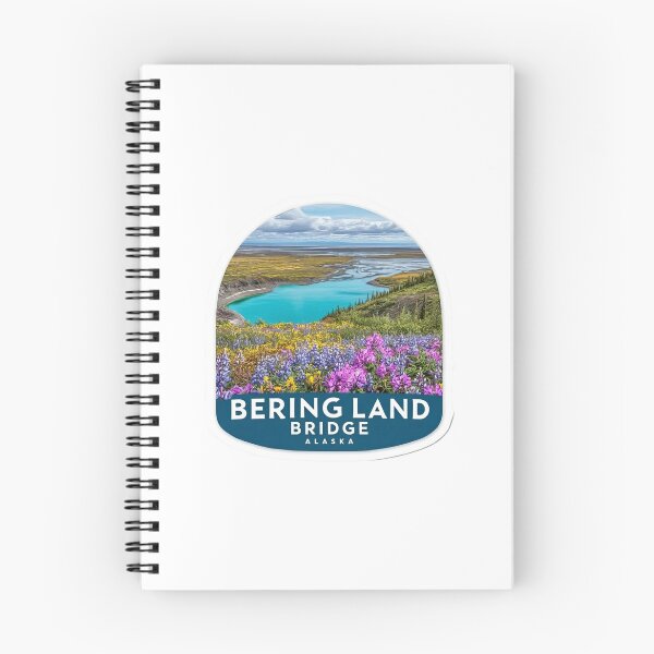 Item preview, Bering Land Bridge Alaska Arctic Wildflower Tundra Lagoon Sticker designed and sold by Blurbean.