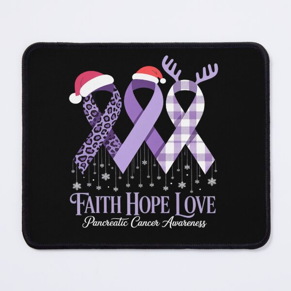 Item preview, faith hope love pancreatic cancer awareness christmas designed and sold by RonnasJackson.