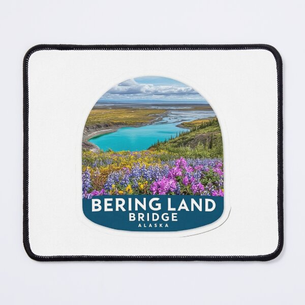 Item preview, Bering Land Bridge Alaska Arctic Wildflower Tundra Lagoon Sticker designed and sold by Blurbean.