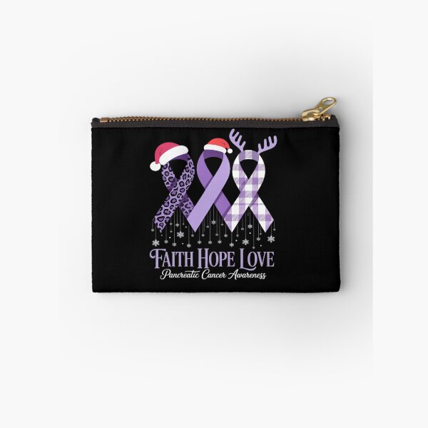 Item preview, faith hope love pancreatic cancer awareness christmas designed and sold by RonnasJackson.