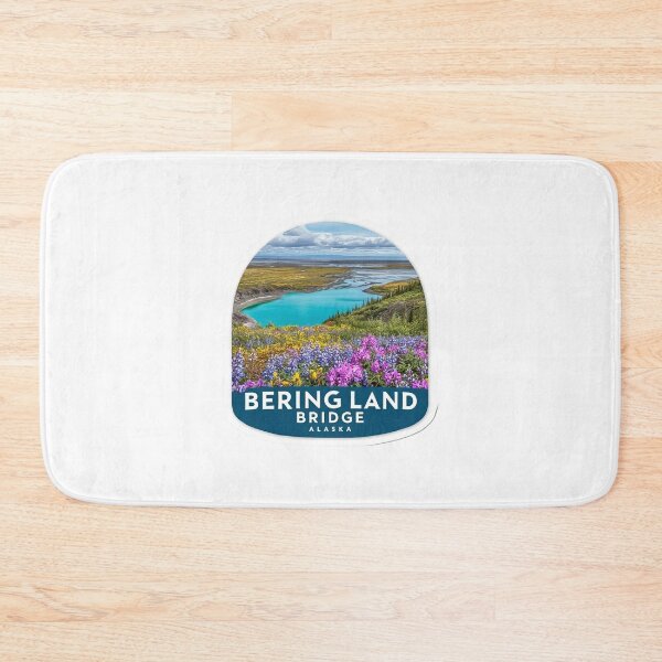 Item preview, Bering Land Bridge Alaska Arctic Wildflower Tundra Lagoon Sticker designed and sold by Blurbean.