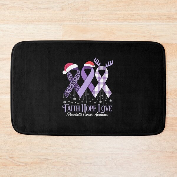 Item preview, faith hope love pancreatic cancer awareness christmas designed and sold by RonnasJackson.