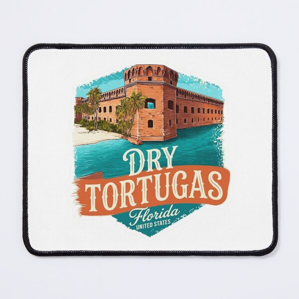 Item preview, Dry Tortugas Florida Fort Jefferson Beach Vintage Travel Sticker designed and sold by Blurbean.