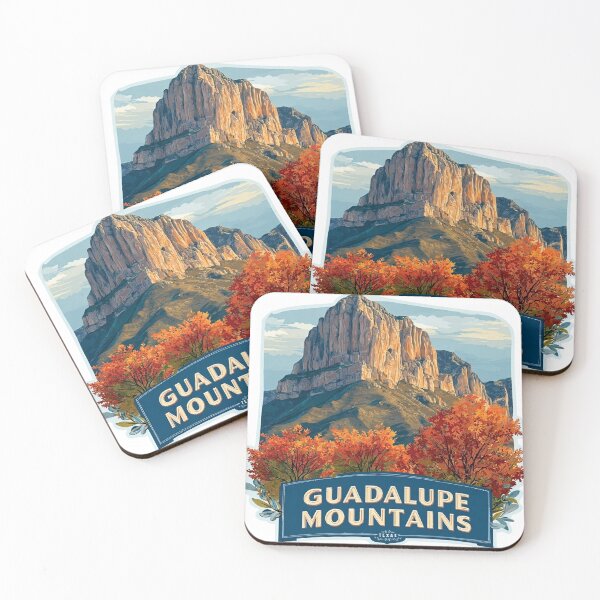 Item preview, Guadalupe Mountains Texas El Capitan Fall Foliage National Park Sticker designed and sold by Blurbean.