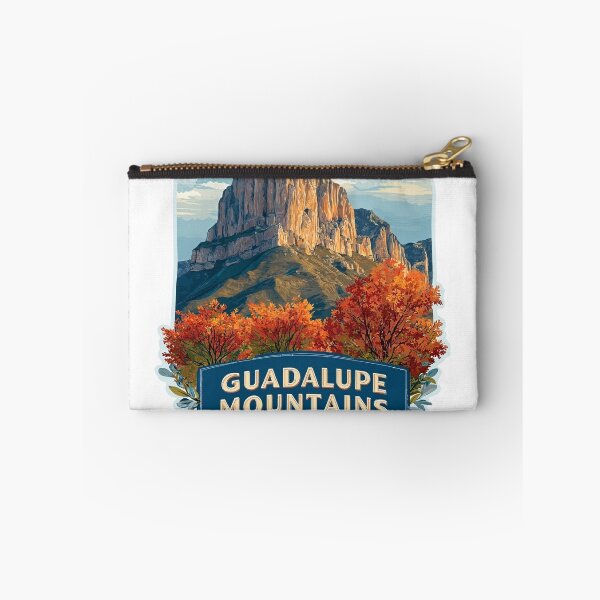 Item preview, Guadalupe Mountains Texas El Capitan Fall Foliage National Park Sticker designed and sold by Blurbean.