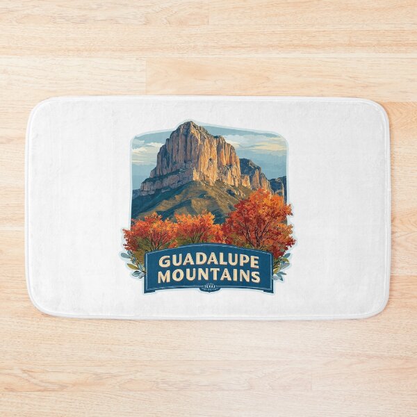 Item preview, Guadalupe Mountains Texas El Capitan Fall Foliage National Park Sticker designed and sold by Blurbean.