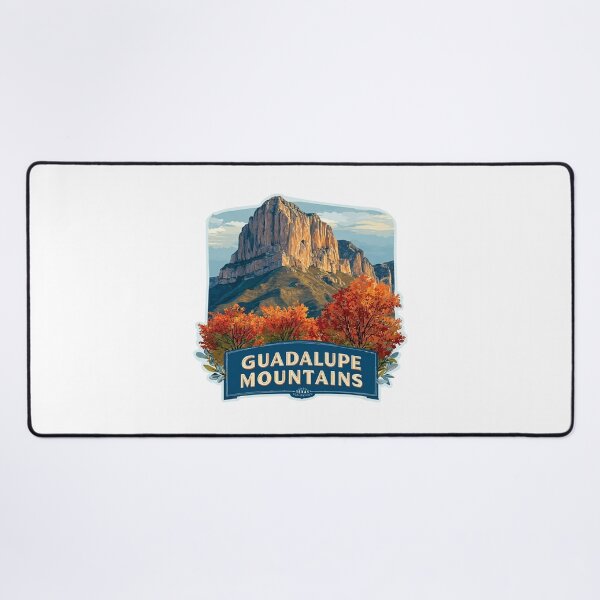 Item preview, Guadalupe Mountains Texas El Capitan Fall Foliage National Park Sticker designed and sold by Blurbean.