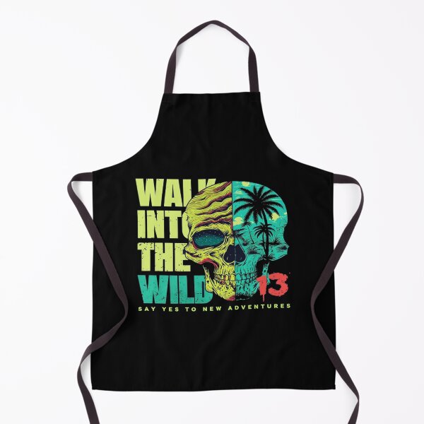 Item preview, Walk Into the Wild Skull Art • Adventure Travel Design • Desert & Tropical Split Illustration designed and sold by Bright Nest Studio.