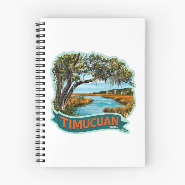 Item preview, Timucuan Florida Spanish Moss Live Oak Salt Marsh Preserve Sticker designed and sold by Blurbean.
