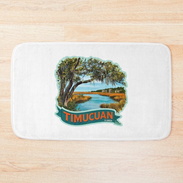 Item preview, Timucuan Florida Spanish Moss Live Oak Salt Marsh Preserve Sticker designed and sold by Blurbean.