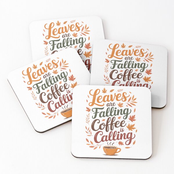 Item preview, Leaves Are Falling Coffee Is Calling Cute Fall Autumn designed and sold by VENOM0RIOT.