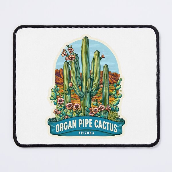 Item preview, Organ Pipe Cactus Arizona Blooming Desert Wildflower National Monument Sticker designed and sold by Blurbean.