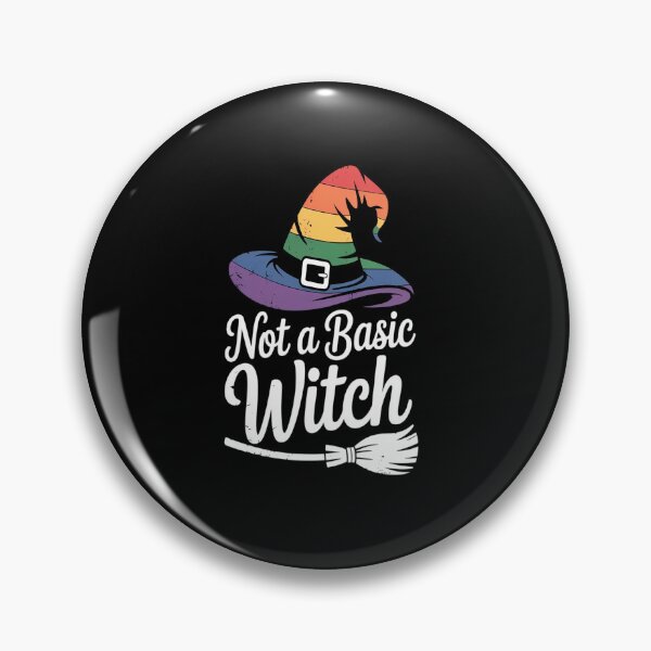 Item preview, Rainbow Pride Witch Hat Not A Basic LGBT designed and sold by RonnasJackson.