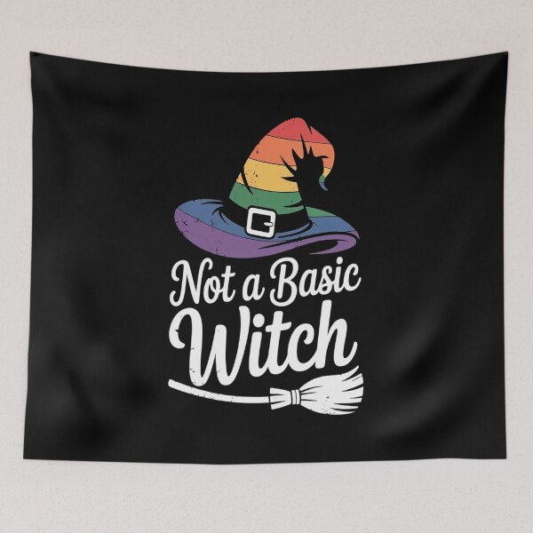 Item preview, Rainbow Pride Witch Hat Not A Basic LGBT designed and sold by RonnasJackson.