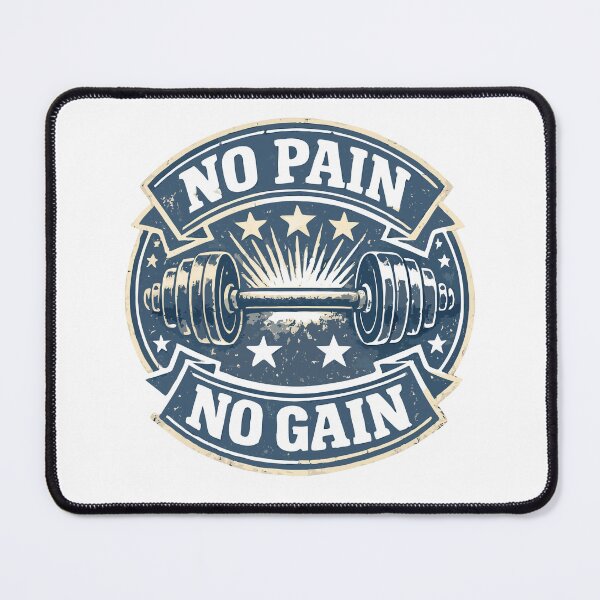 Item preview, No Pain No Gain Classic Gym Motivation designed and sold by athenaVart.