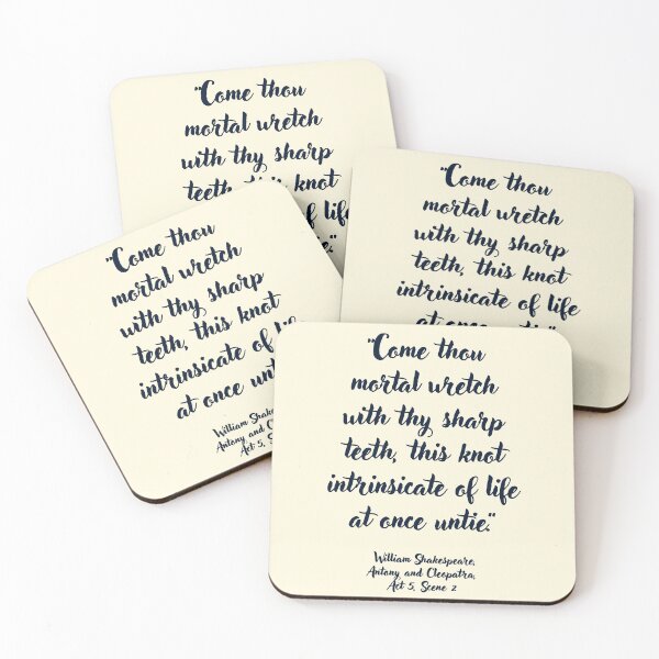 Item preview, Dope Shakespeare Quote from Antony and Cleopatra designed and sold by CharlottePlaceArt.