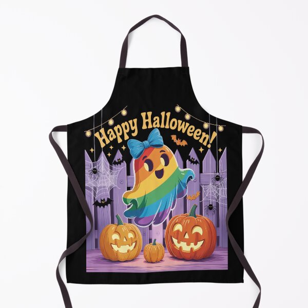 Item preview, Rainbow Pumpkin Ghost spooky Queer Gay designed and sold by RonnasJackson.