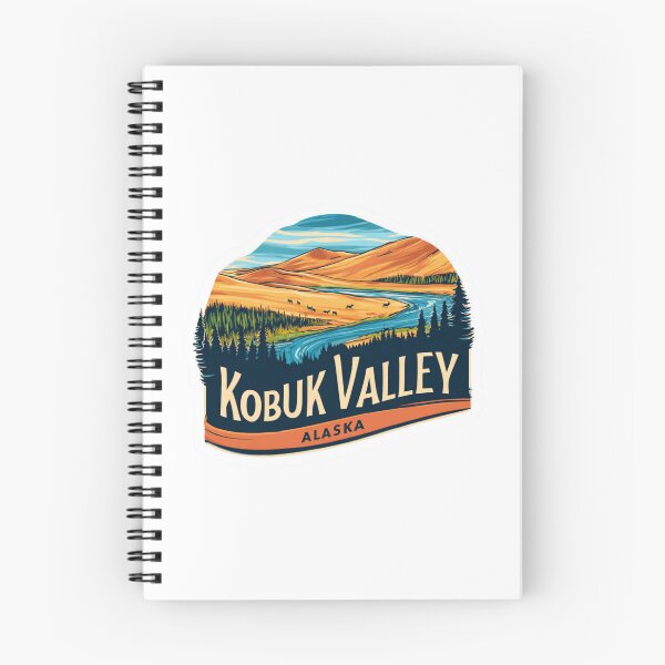 Item preview, Kobuk Valley Alaska Sand Dunes Arctic River National Park Sticker designed and sold by Blurbean.