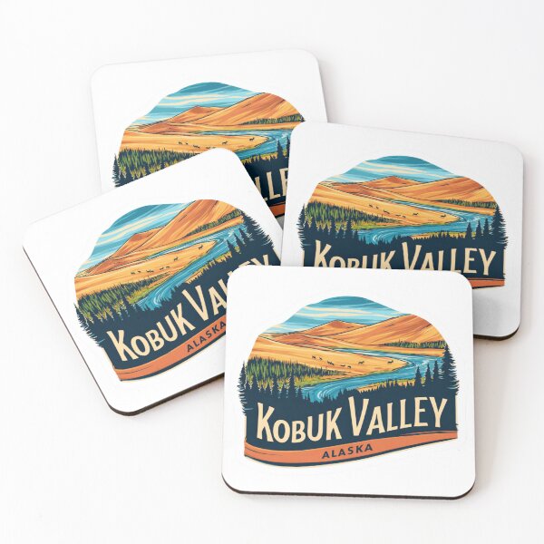 Item preview, Kobuk Valley Alaska Sand Dunes Arctic River National Park Sticker designed and sold by Blurbean.