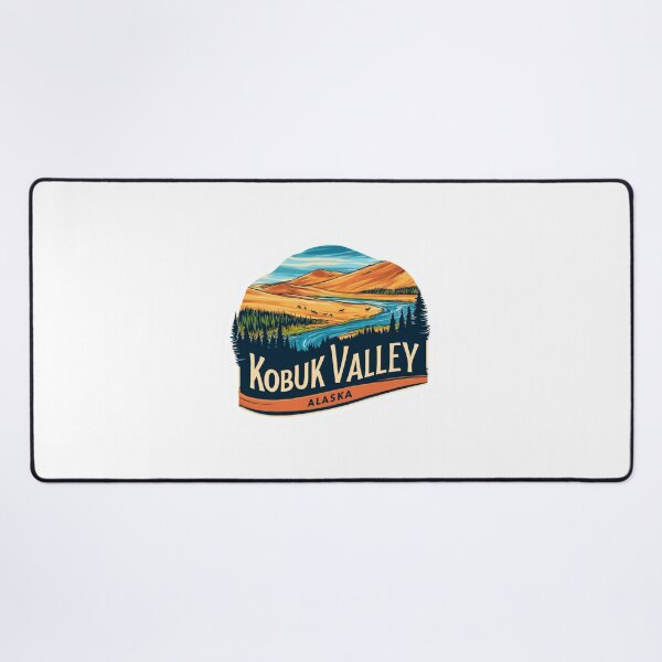 Item preview, Kobuk Valley Alaska Sand Dunes Arctic River National Park Sticker designed and sold by Blurbean.
