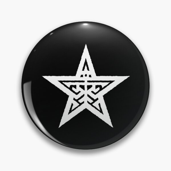 Item preview, White minimalistic ethnic tribal grunge star 127sm designed and sold by 127sm.