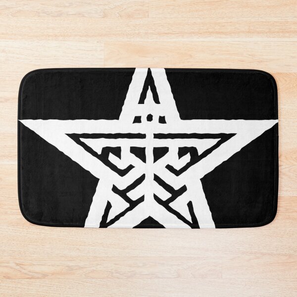 Item preview, White minimalistic ethnic tribal grunge star 127sm designed and sold by 127sm.