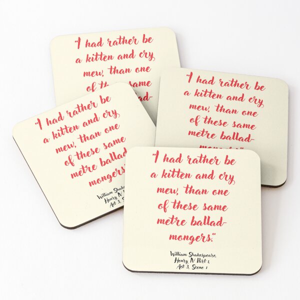 Item preview, Dope Shakespeare Quote from Henry the Fourth designed and sold by CharlottePlaceArt.