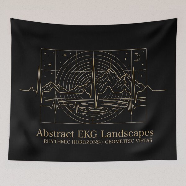 Item preview, Where Medicine Meets Mountains: EKG Landscape Art designed and sold by Senorona.