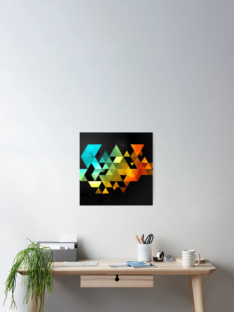Imagen 2 de 3, Póster con la obra Triangular, diseñada y vendida por hyperite.