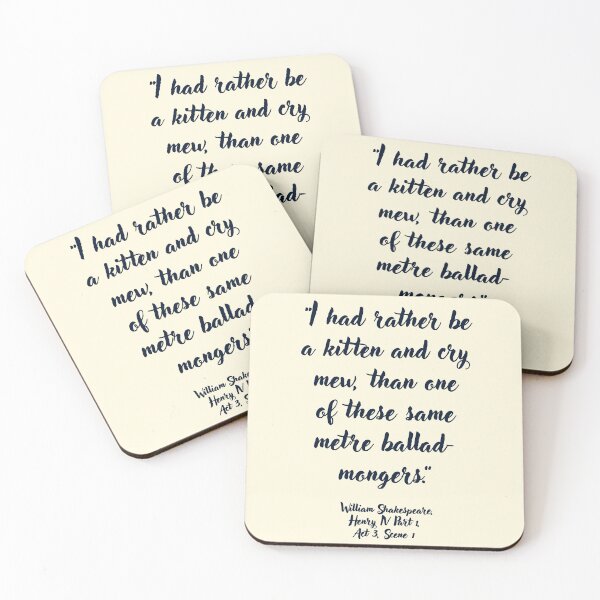 Item preview, Dope Shakespeare Quote from Henry the Fourth designed and sold by CharlottePlaceArt.