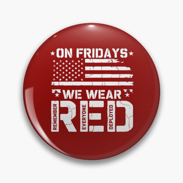 Item preview, On Friday We Wear Red American Flag Military Supportive US Army designed and sold by alenaz.