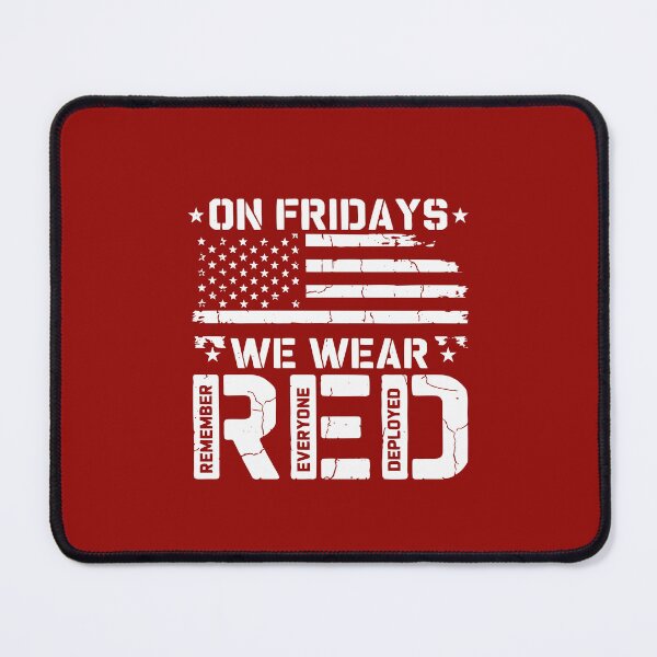 Item preview, On Friday We Wear Red American Flag Military Supportive US Army designed and sold by alenaz.