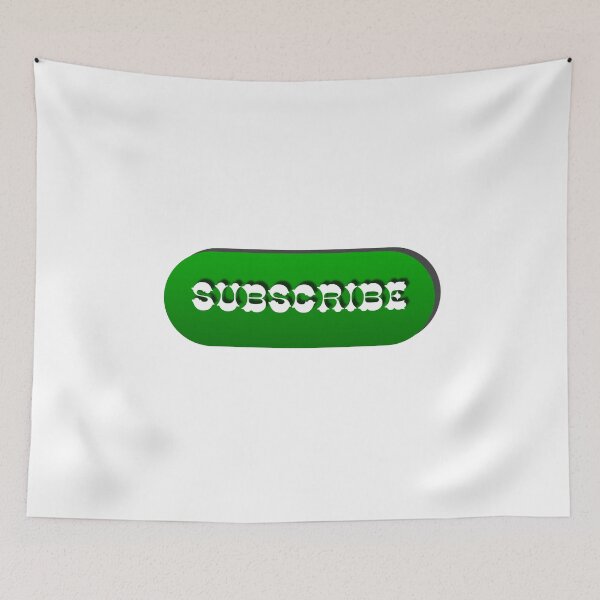 Item preview,  Decorative Green Subscribe Call-to-Action designed and sold by Creatby7030.
