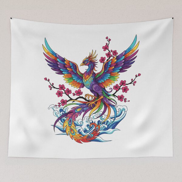 Item preview, Majestic Rainbow Phoenix Firebird designed and sold by Ossvio.