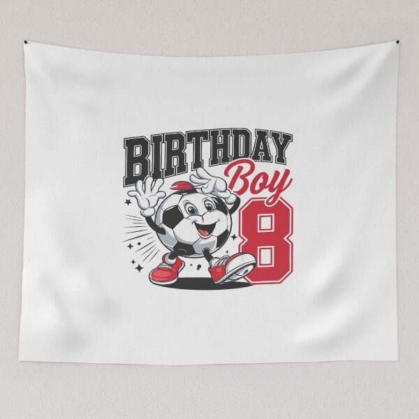Item preview, 8th Birthday Shirt For Boys Football Soccer Eight Year 8 Old designed and sold by BlassmausArt.