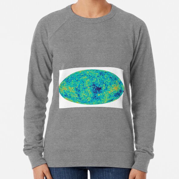 Cosmic microwave background. First detailed "baby picture" of the universe. #Cosmic, #microwave, #background, #First, #detailed, #baby, #picture, #universe Lightweight Sweatshirt