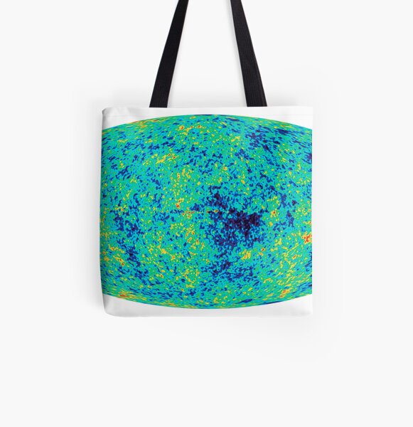 Cosmic microwave background. First detailed "baby picture" of the universe. #Cosmic, #microwave, #background, #First, #detailed, #baby, #picture, #universe All Over Print Tote Bag