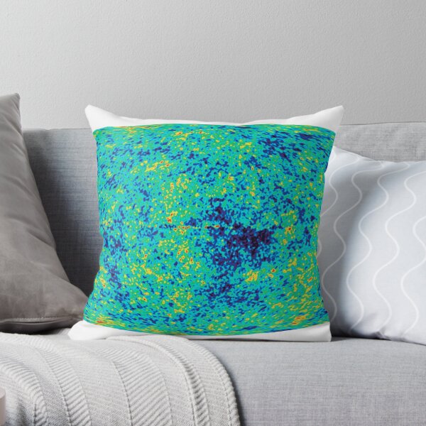 Cosmic microwave background. First detailed "baby picture" of the universe. #Cosmic, #microwave, #background, #First, #detailed, #baby, #picture, #universe Throw Pillow