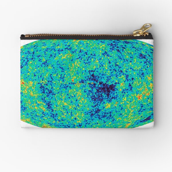 Cosmic microwave background. First detailed "baby picture" of the universe. #Cosmic, #microwave, #background, #First, #detailed, #baby, #picture, #universe Zipper Pouch